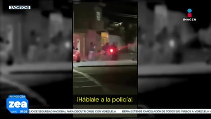 VIDEO: Sujetos arrastran a perrito en calles de Zacatecas
