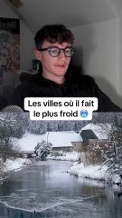 Les villes où il faitle plus froid 🥶 #météo #meteo #ville #classement