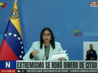 Vpdta. Delcy Rodríguez exhibió a los principales responsables detrás del robo descarado de Citgo
