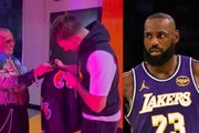 Luka Doncic received a special Lakers gift leaving LeBron James in the shadows