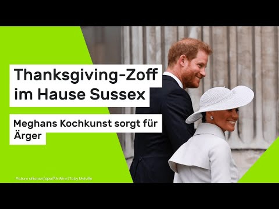 Thanksgiving-Zoff im Hause Sussex - Meghans Kochkunst sorgt für Ärger