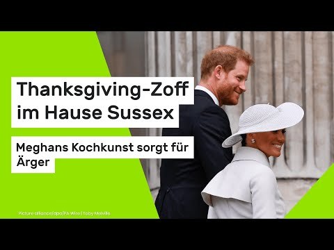 Thanksgiving-Zoff im Hause Sussex - Meghans Kochkunst sorgt für Ärger