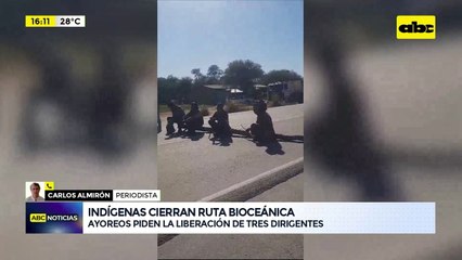 Video: Ayoreos cierran ruta reclamando liberación de líderes