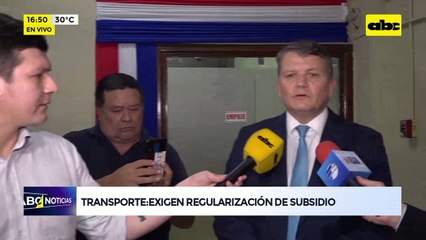 Transporte público: Conflicto por cumplimiento de subsidio