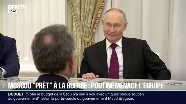 Ils n'ont aucun programme de paix, ils sont du côté de la guerre : Vladimir Poutine menace les Européen