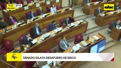 Video: Senado remite a Comisión el pedido de desafuero de Erico Galeano