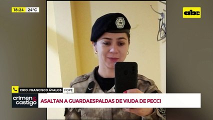 Video: Guardaespaldas de la viuda de Pecci fue herida tras un asalto