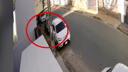 Circuito cerrado del intento de asalto a guardaespaldas de la esposa del fiscal Marcelo Pecci