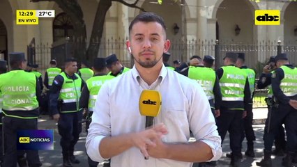 Video: Operativo de seguridad en zona del Congreso