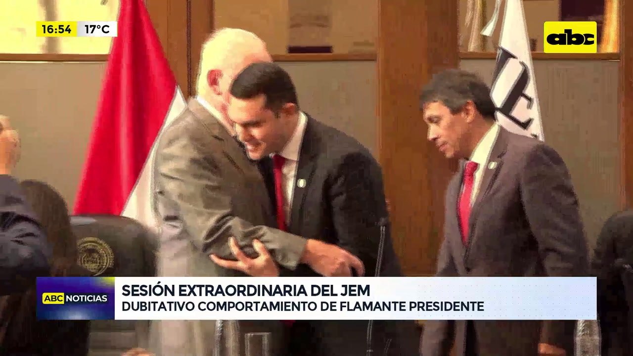 Video: Dubitativo comportamiento del flamante presidente del JEM