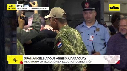 Video: Juan Ángel Napout arribó a Paraguay