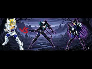 Hyoga de Cisne  X Andromeda Negro e Dragão Negro (Fake Batle)