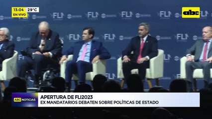 Apertura de FLI2023: Ex mandatarios debaten sobre políticas de estado