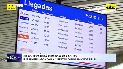 Video: Juan Ángel Napout está rumbo a Paraguay
