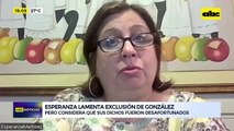 Video: Esperanza Martínez lamenta exclusión de Felipe González