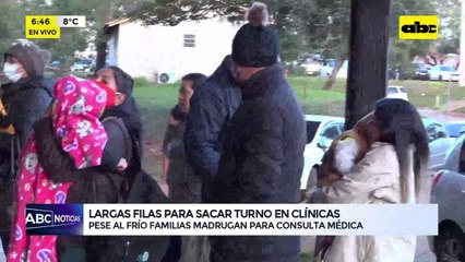 Video: Largas filas para sacar turno en Clínicas