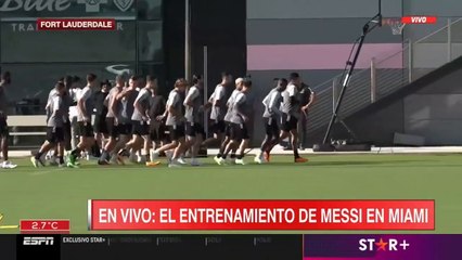 El entrenamiento a puertas abiertas de Inter Miami con Messi y Busquets
