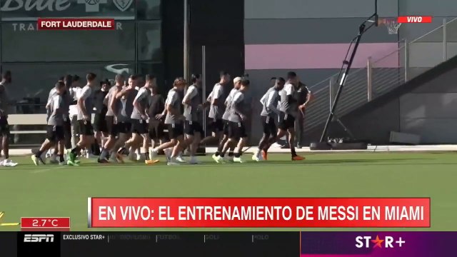 El entrenamiento a puertas abiertas de Inter Miami con Messi y Busquets