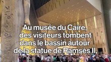 🇪🇬 Des visiteurs tombent à l’eau au nouveau Musée Égyptien du Caire.