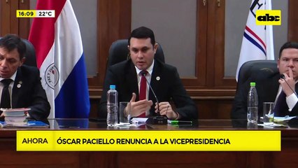 Video: Óscar Paciello renuncia a la vicepresidencia del JEM