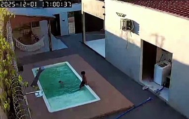 Pai salva filhos de afog4mento em piscina de casa no Agreste