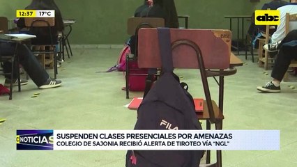 Video: Suspenden clases presenciales por amenazas