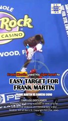 Frank Martin's PERFECT COUNTER that SENDS Romero Duno to the CANVAS!