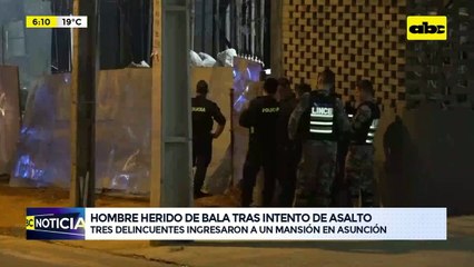 Video: Hombre herido de bala tras intento de asalto