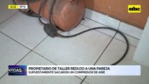Video: Propietario de taller redujo a una pareja