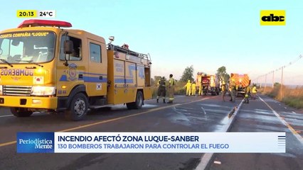 Video: Incendio afectó zona Luque-Sanber