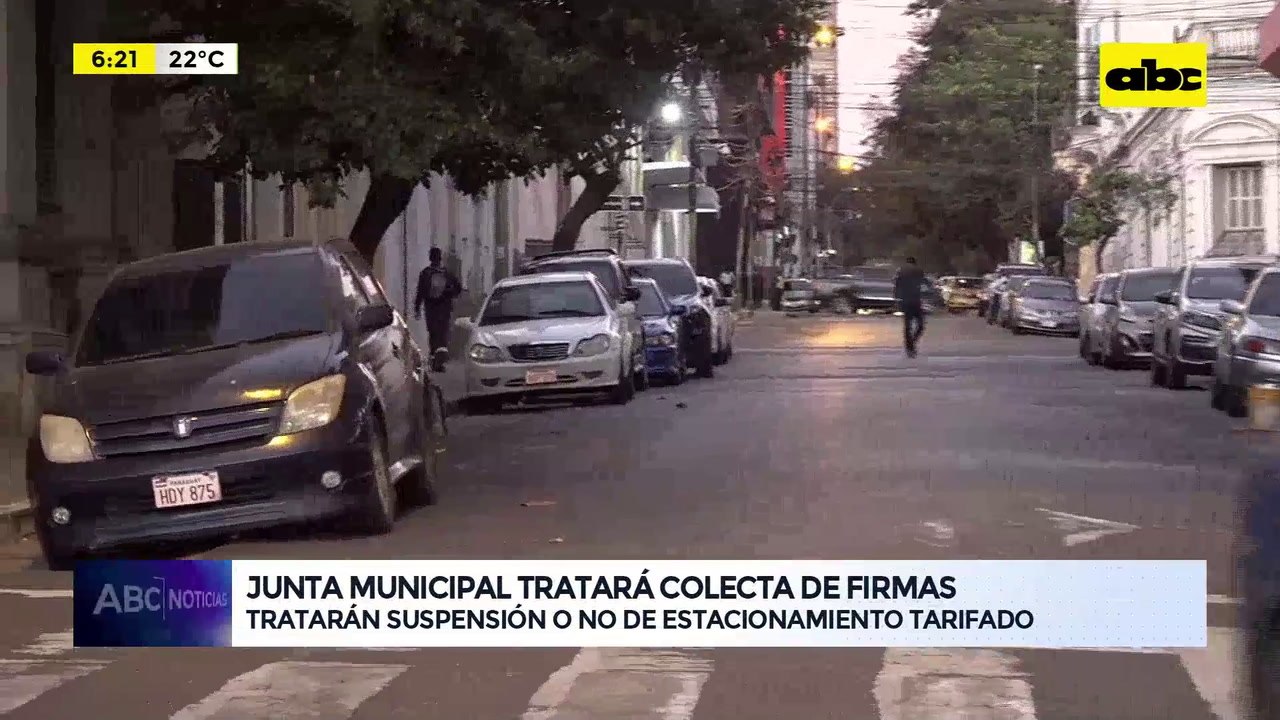 Estacionamiento tarifado: Junta Municipal tratará colecta de firmas