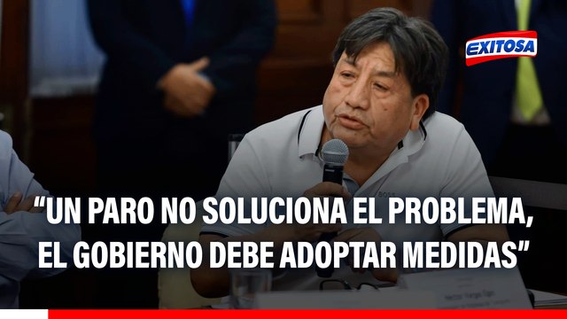 Héctor Vargas: Un paro no soluciona el problema, el Gobierno debe adoptar medidas para combatir la inseguridad