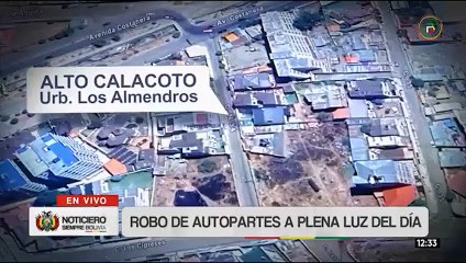 Taparon cámaras y trancaron puertas para robar autopartes en la zona Sur de La Paz