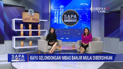 Tumpukan Kayu Gelondongan di Pantai Parkit Padang Mulai Dibersihkan | SAPA MALAM