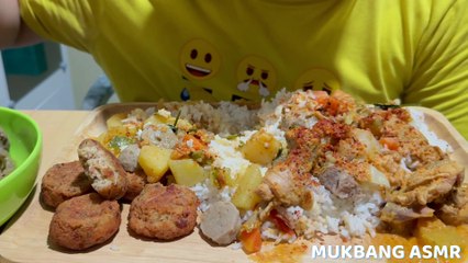 MUKBANG ASMR NASI SOTO PADANG SUP SAYUR OPOR AYAM PERKEDEL
