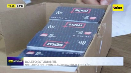 Boleto estudiantil: no habría solución ni entrega total este año