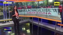 Video: Funcionarios de la UNA se movilizan