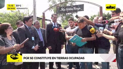 Video: PGR se constituye en tierras ocupadas