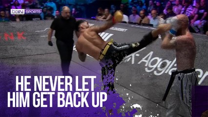 He never let him get back up