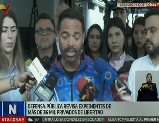 Defensoría Pública atiende procesos judiciales a más de 36 mil privados de libertad