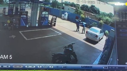 Asalto a gasolinera de Minga Guazú.