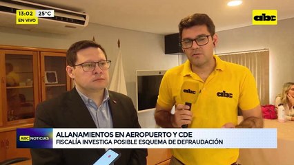 Video: allanamientos en aeropuerto y CDE