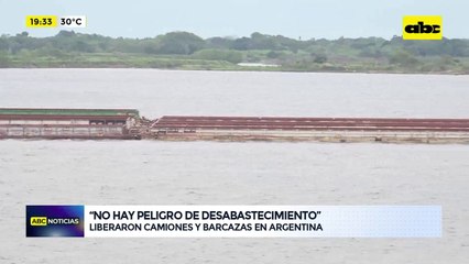 Video: liberaron camiones y barcazas en Argentina