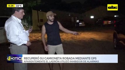 Video: Recuperó su camioneta robada mediante GPS