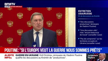 Rencontre entre Steve Witkoff et Vladimir Poutine: "une discussion très utile et constructive", selon le Kremlin
