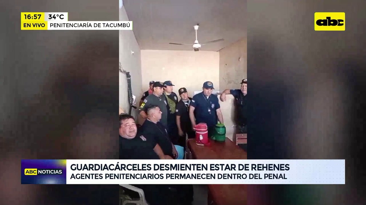 Incidentes en Tacumbú: guardiacárceles desmienten estar de rehenes