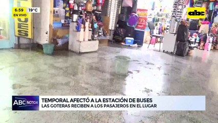 Video: Temporal afectó la estación de buses