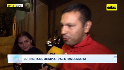 Video: el hincha de Olimpia tras la derrota ante Nacional