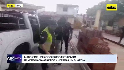 Video: Autor de un robo en Biggie fue capturado