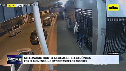 Encarnación: millonario hurto a local de electrónica